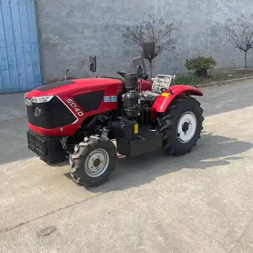 现货供应 水田旋耕机图片 四轮拖拉机lk-si-254鲁科