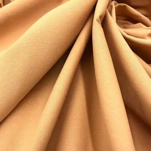 全涤涤纶斜纹布 纯色加厚梭织面料 外套裤装鞋帽骑兵斜时装布料