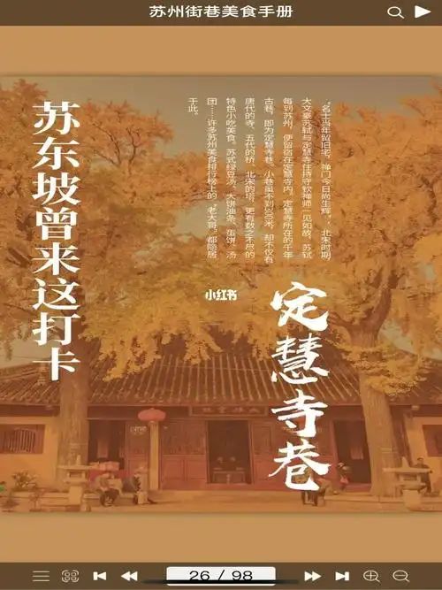 苏州街巷美食手册03定慧寺巷二双塔市集