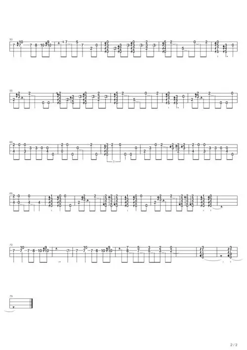 in my life 吉他谱