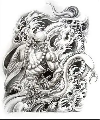 降龙罗汉纹身