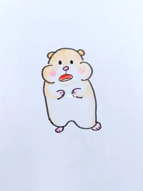 一起学画画  #可爱表情包  #可爱简笔画  #仓鼠简笔画  #简单易学