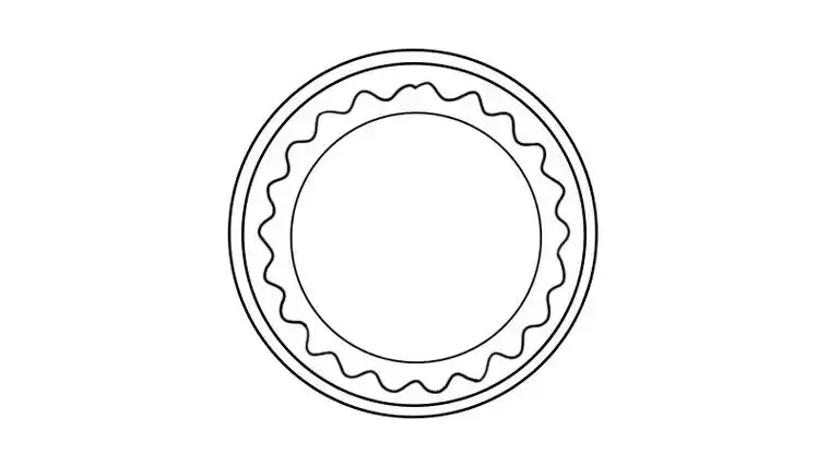 盘子简笔画步骤