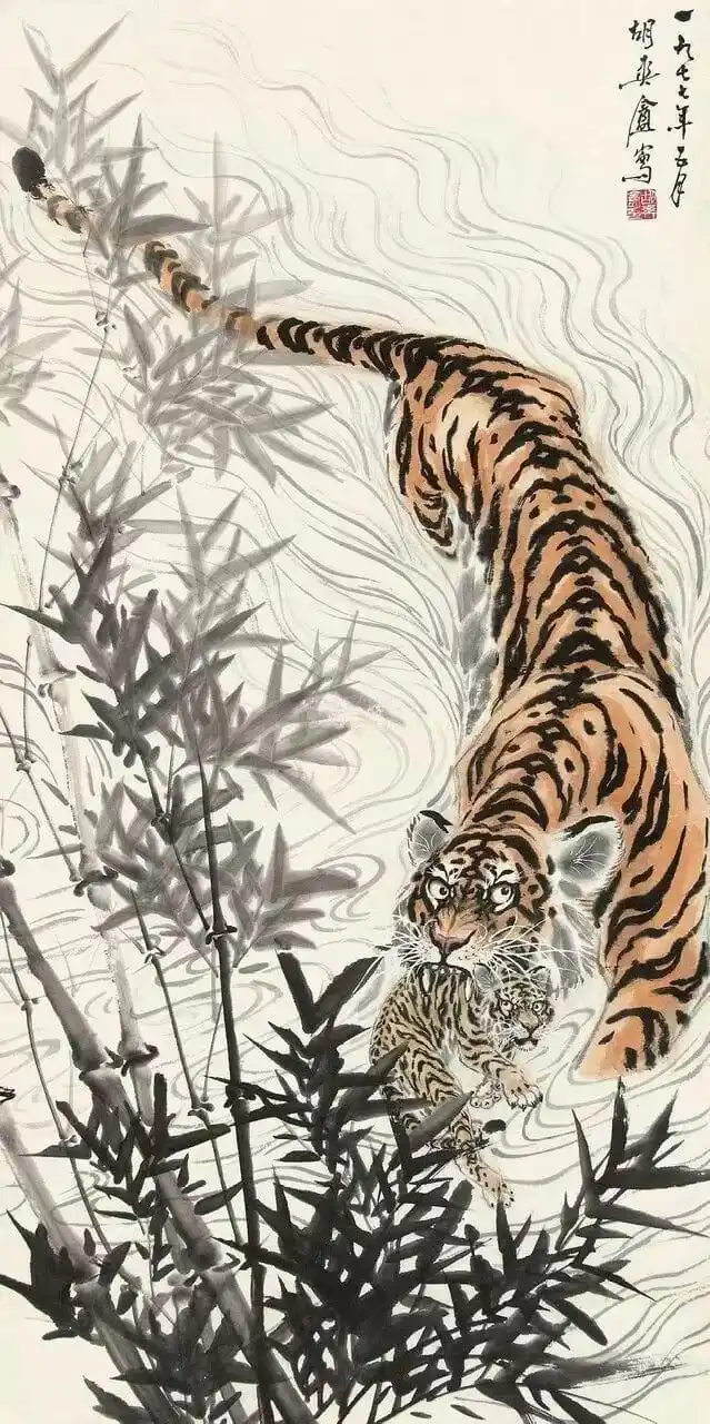 他是张大千的弟子被埋没的画虎大师