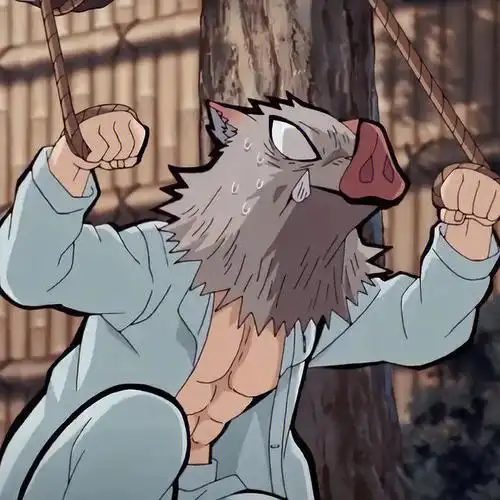 嘴平伊之助动漫头像鬼灭之刃