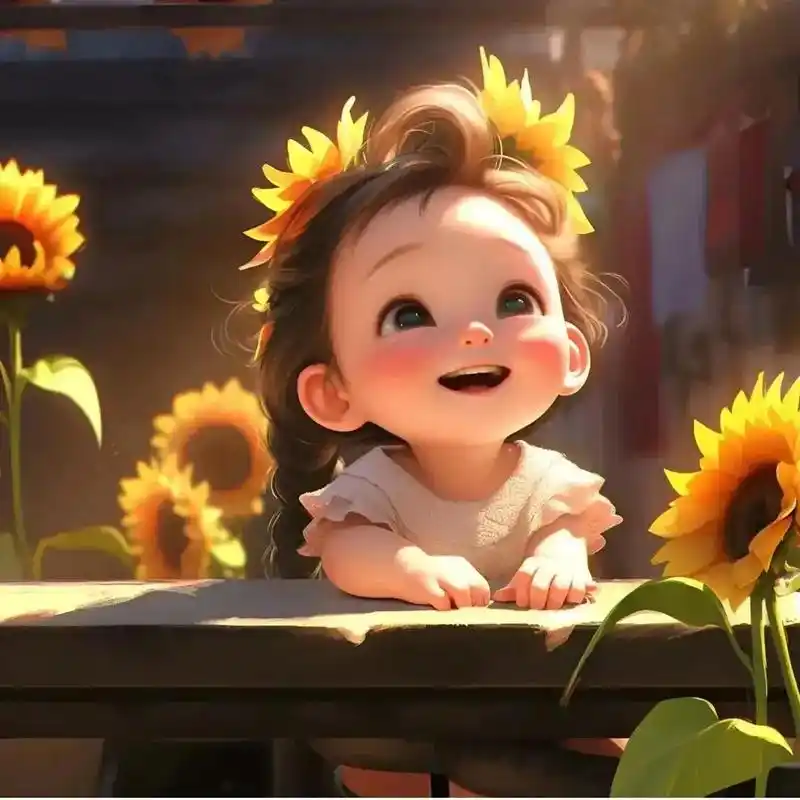 面向太阳就是希望,梦想是最好的信仰|爱笑的向日葵女孩头像 - 抖音