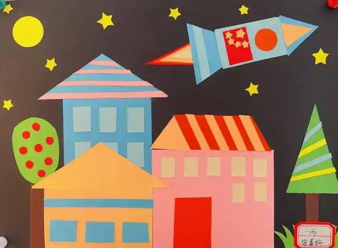 "图形的世界"——记双语部一年级数学作业展_甲班_乙班_作品