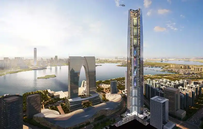 高499.15米的中南中心冲出地平线,苏州即将崛起新地标