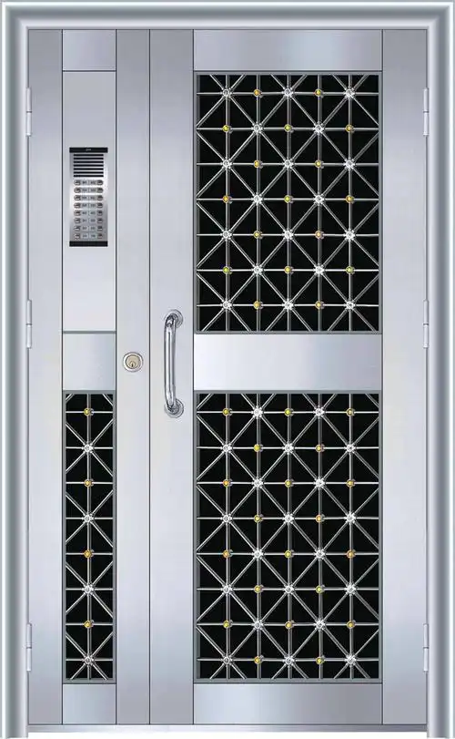 厂家定制 不锈钢防盗门小区单元门楼宇对讲门不锈钢楼宇门