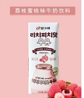 238ml宾格瑞荔枝蜜桃牛奶低温