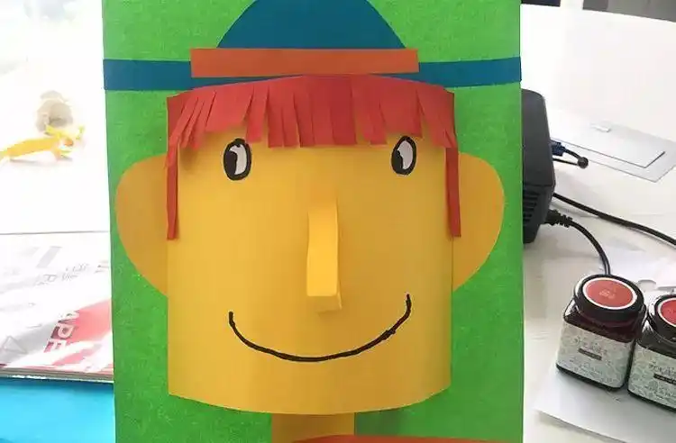 手残爸妈也能做的「卡纸diy立体人脸」!超简单