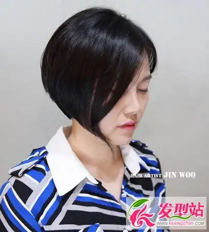 女生沙宣短波波头 时尚韩范波波头短发发型_发型站_最新流行发型设计