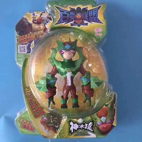 猪· 猪侠五灵卫五灵锁幻变5合体变形玩具五灵锁铁拳虎火焰鹤冰封鹿