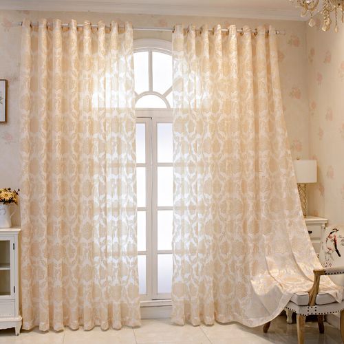 极路客窗帘阳台半遮光大阳台纱帘透光不透人加厚窗纱客厅阳台半遮光阳