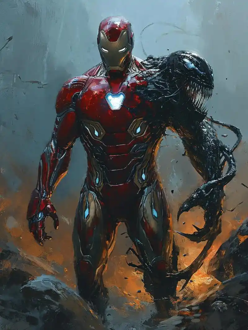 毒液侵袭钢铁侠,更强还是更邪恶?在纽约的一片繁忙街区,一场 - 抖音