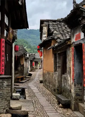 客家文化代表之一的培田古村