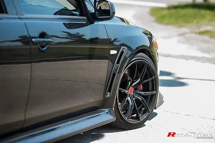 三菱10代evo改装rays 57fxx轮毂