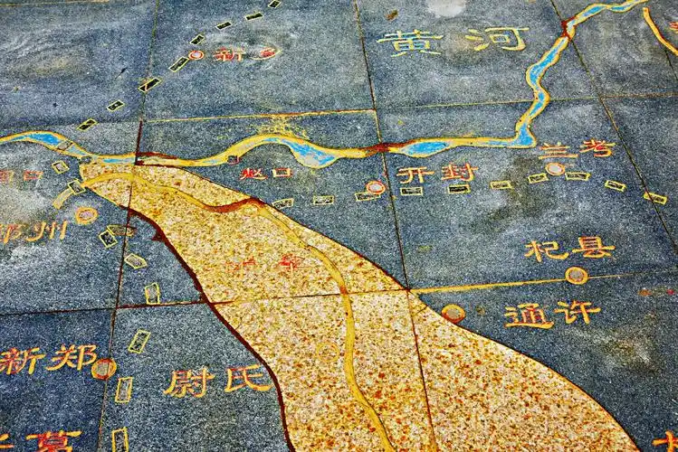 大年初一的花园口黄河南岸