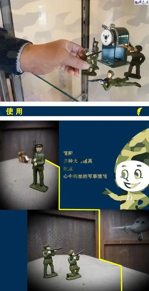 【品质优选】 铸铁小锡兵 小士兵模型 兵人摆件儿 半跪小士兵
