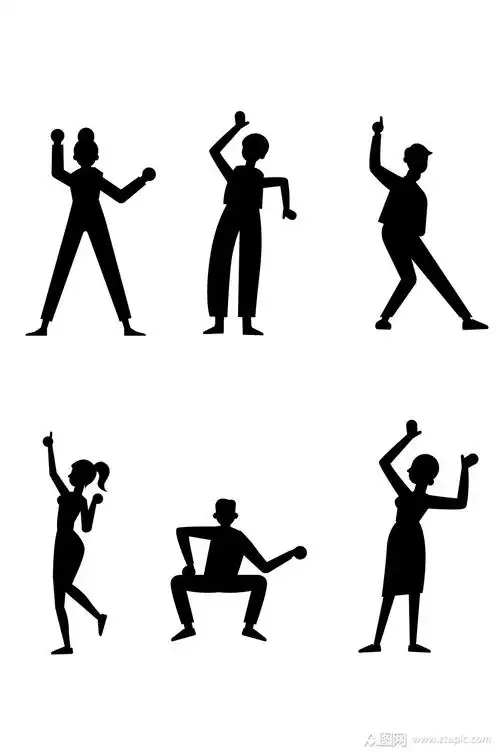 人物剪影图片素材