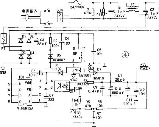 这是一个典型的电源电路,现在各部分模块功能基本了解