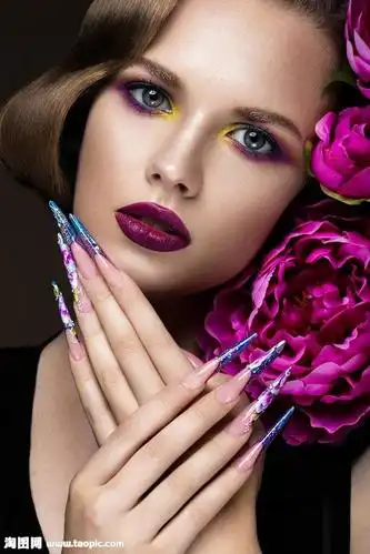 美女 美甲模特,美女