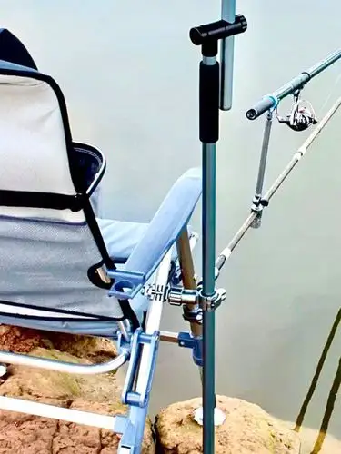 空钩悟道钓椅配件铝合金万向炮台座通用型多功能伞架鱼竿饵料支架