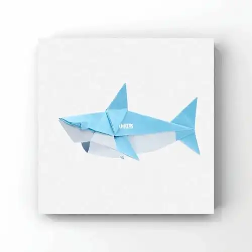 云聚的大鲨鱼00设计:@涂开明折叠:拍照阿凡#折纸  #我的手工日常