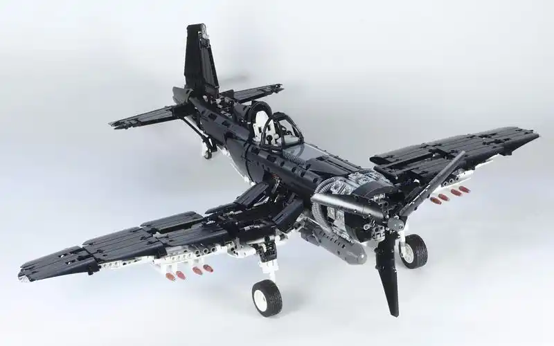 f4u 海盗式战斗机 lego乐高 technic科技/机械 moc_哔哩哔哩_bilibili