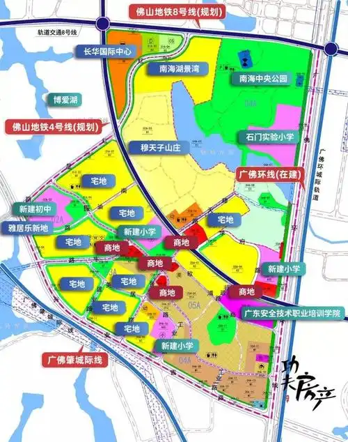 狮山城区南部片区控规图