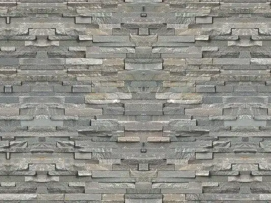 灰色毛石文化石墙3d贴图下载