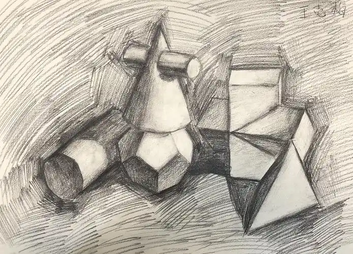 素描几何立体组合