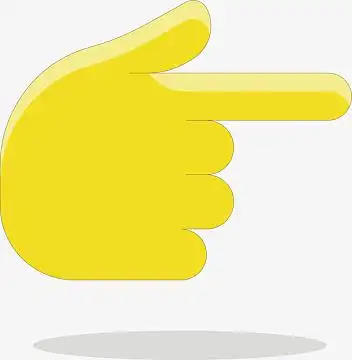 矢量图黄色的指向