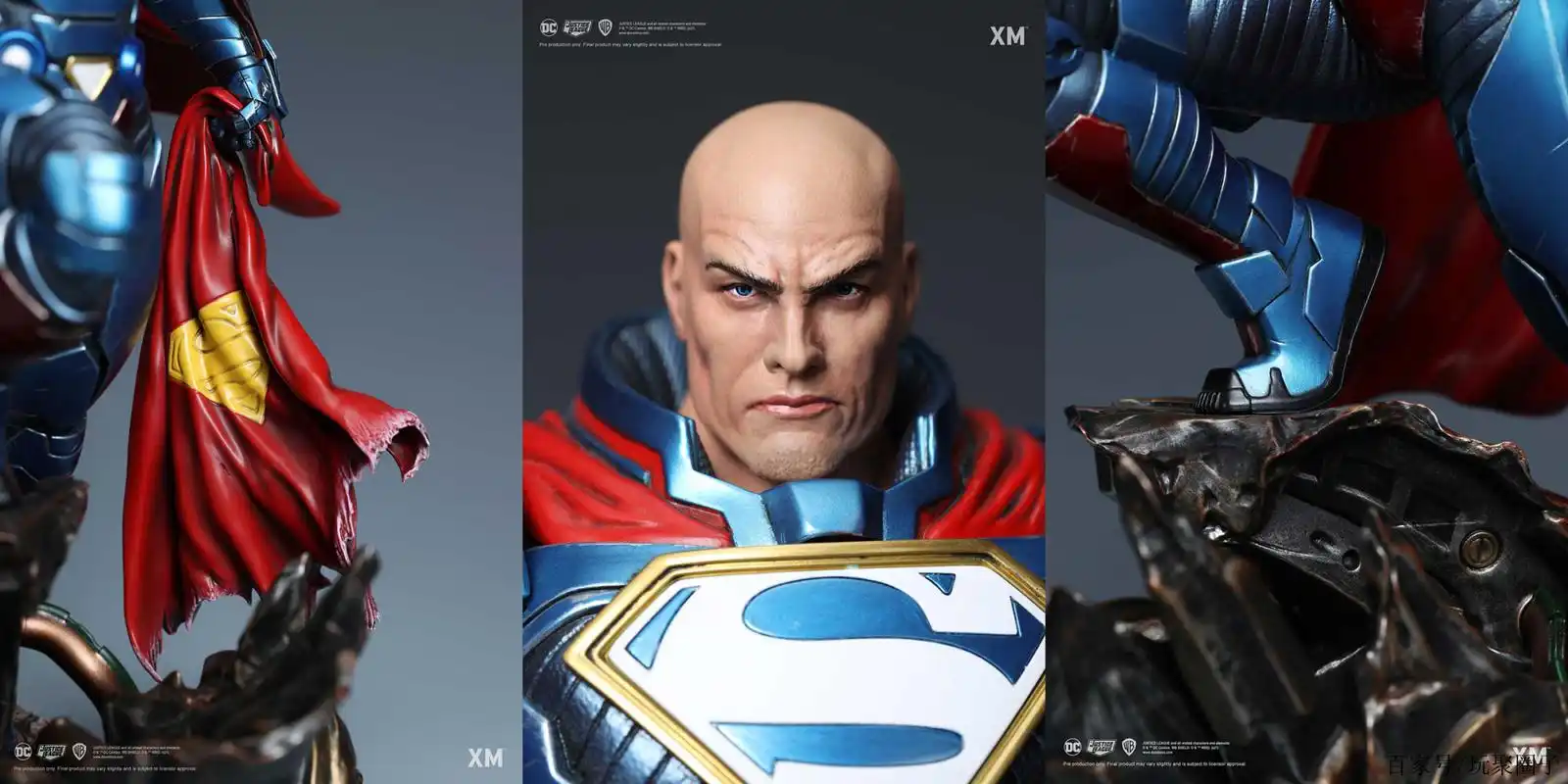 这个替代超人的卢瑟超有魄力!xm 1/6 重生战甲版莱克斯卢瑟雕像