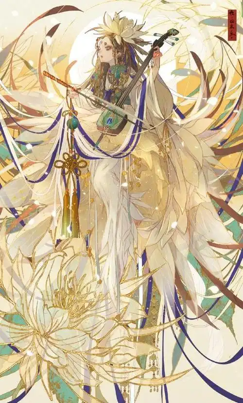 七原老师笔下的花朵拟人,妹子和花儿们融为一体,人与花争俏