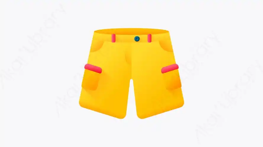 图片素材-048-裤子pants扁平卡通衣服元素图标