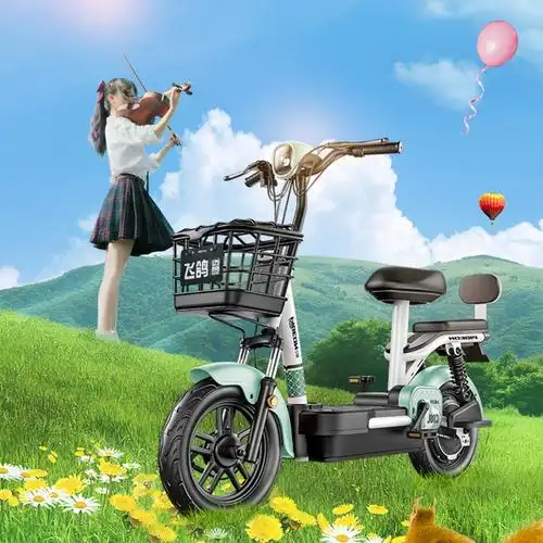 飞鸽新国标电动自行车新款电动车女士小型代步电瓶车两轮助力电车