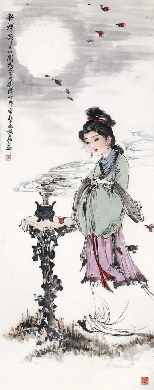 著名水墨国画《中国古代四大美女图片欣赏》件件精品