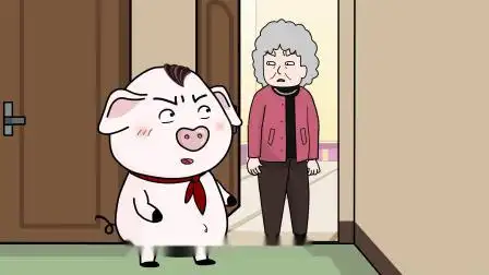 猪屁登搞笑动画:无知不是实力,知识才能创造财富,奶奶好好学习吧