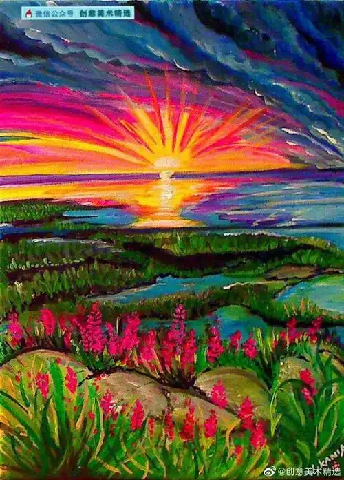 画画##色彩##水粉##油画##艺术##手绘##儿童创意美术##创意美术