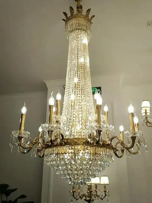 浪漫水晶楼梯灯法式