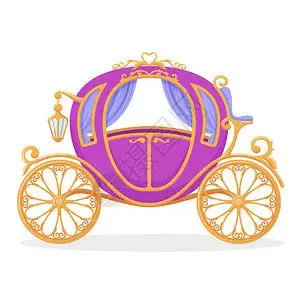 童话仙女公主马车图片素材