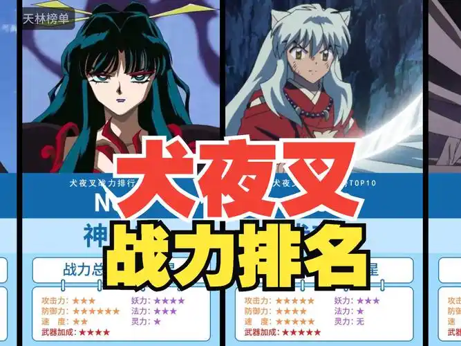 【独家重磅】犬夜叉战力排名top10