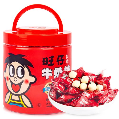 旺旺牛奶糖518g罐装旺仔喜糖桶装糖果教师节礼物糖果