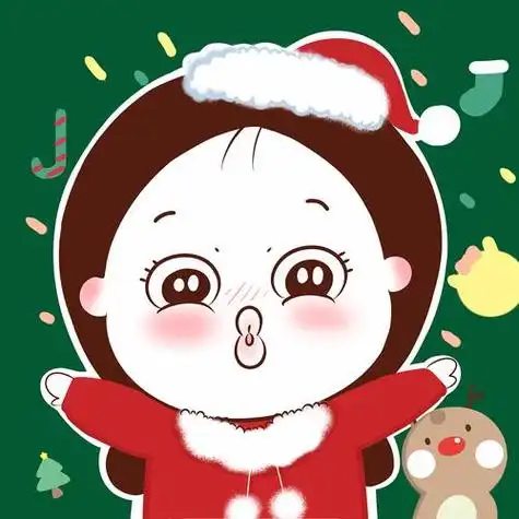 圣诞节卡通可爱头像 卡通头像图片大全 -【爱个性】