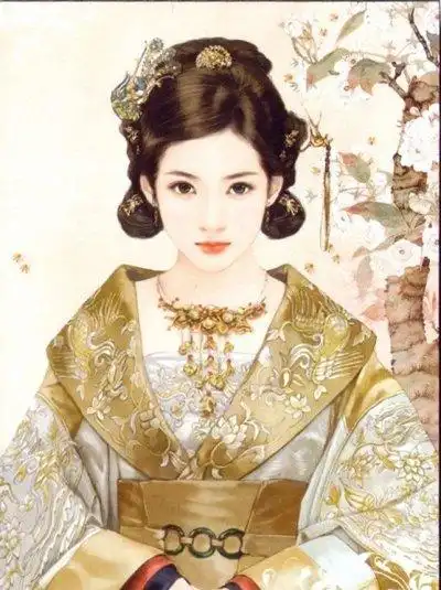 古代贵妃简单盘发发型 宫廷贵妃气质盘发发型图片