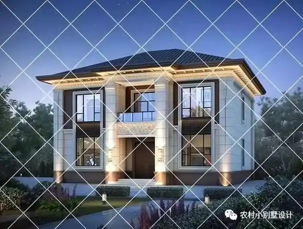 16套二层简欧风格农村小别墅造价18万起建这才叫乡村自建房别墅