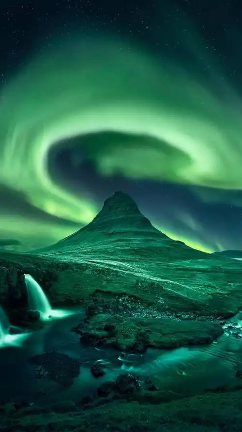 北极光的美丽 就像一场梦境