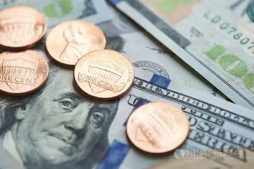 美元和美分.宏观镜头