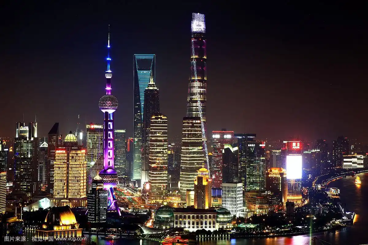 上海陆家嘴夜景